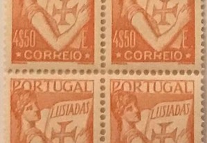Quadra selos novos Lusíadas 4$50 - 1931