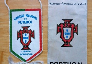 3 galhardetes Federação Portuguesa Futebol e do Comité Olímpico