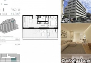 Apartamento T0 Em Matosinhos Sul