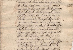 Manuscrito - arr endamento c/ sinal publico (Conde de Vila Nova)