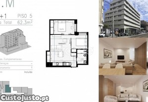 Apartamento T1+1 Em Matosinhos Sul