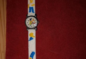 Relógio dos Simpsons Branco