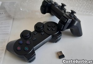 Pack Dois Comandos Wireless 2.4GHz Gamepads Novos