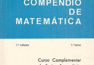 Compêndio de Matemática - 1º volume - 1º tomo