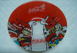Tigela de vidro Coca Cola Uefa Euro 2012