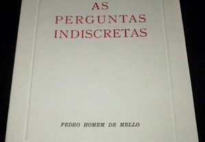 Livro Perguntas Indiscretas Pedro Homem de Mello