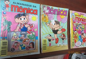 8 livros de banda desenhada, Mónica Cascão, Mangali, Donald,..