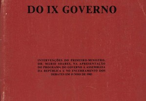 Programa do IX Governo de Mário Soares