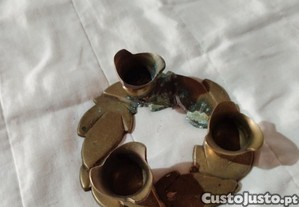 Castiçal de bronze antiguidade
