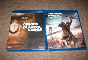 2 Filmes em Blu-Ray da Saga "Planeta dos Macacos"