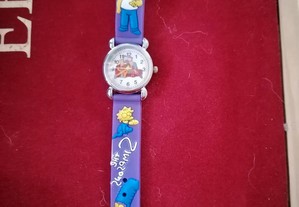 Relógio dos Simpsons Roxo