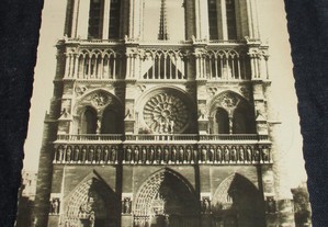 Postal Paris Notre Dame Por avião Circulado 1953