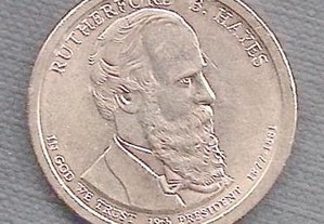 Moeda USA - Dollar 19 Preside Rutherford B. Hayes