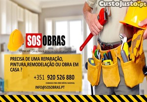 SOS Obras Aveiro, pinturas, remodela��es, canalizador, capoto
