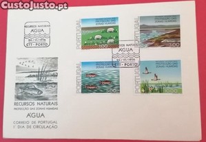 Envelope de 1º. Dia, Recursos Naturais Água
