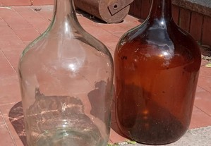 Garrafão de vidro Castanho ou Transparente - 5Lt