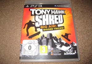 Jogo "Tony Hank: Shred" para PS3/Completo!