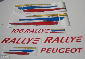 Peugeot 106 rallye serie 2 Kit MK2 stickers Autocolantes
