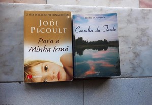 Obras de Jodi Picoult e Pedro da Fonseca