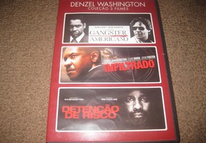 Box com 3 Filmes em DVD com o Denzel Washington
