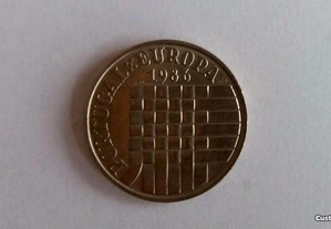 moeda 25 escudos 1986 portugal europa