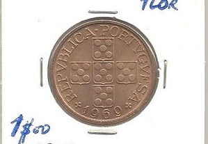 Espadim - Moeda de 1$00 de 1969 - Flor
