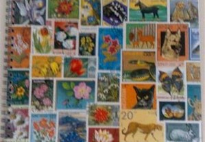 Classificador c/ 200 selos tema " Animais "