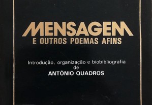 Livro - Mensagem e Outros Poemas Afins - Fernando Pessoa