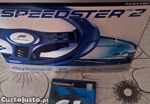 Pack Retro PS2: Volante Fanatec Speedster 2 na Caixa + Gran Turismo Original
