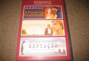 Box com 3 Filmes em DVD do género Romance