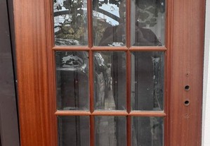 Porta exterior vidrada
