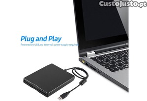 Unidade de disquete externa USB portátil de 3,5 polegadas para PC/laptop nova na embalagem