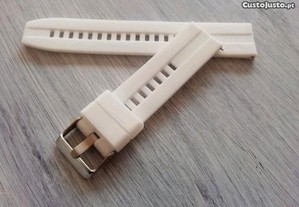 20mm Bracelete em silicone (Nova) Branca