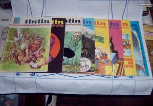 Lote de 8 revistas Tintin ano 10 e 11 de 1978