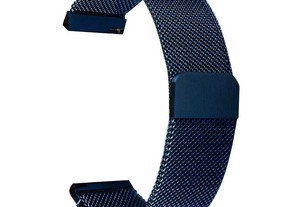 20mm Bracelete em aço, milanesa (Nova) Azul