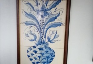 Quadro decorativo de azulejos pintados a mão