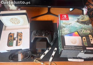 Nintendo Switch OLED - Edition Limited Zelda, com fatura e garantia