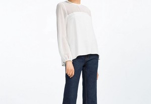 Blusa branca Zara Woman