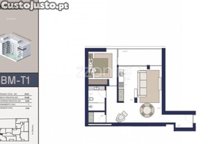 Apartamento T1 Em Matosinhos Sul.