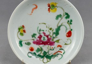 Prato em Porcelana da China, dinastia Qing   Séc. XIX
