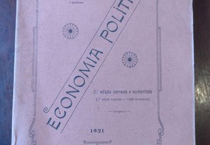 Economia Politica - Raul Tamagnini Barbosa - 1921