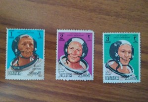 Colecção de 9 selos Apollo 11