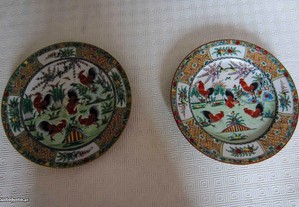 Porcelana Chinesa Antiga Dois Pratos