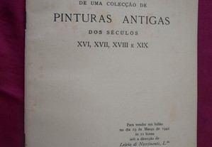 Catálogo de uma colecção de Pinturas Antigas dos S