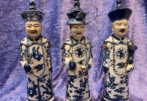 Conjunto de figurines oriental os três amigos Alt.30 cm