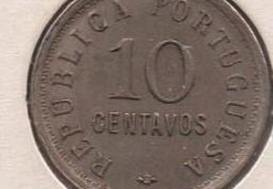 Angola - 10 Centavos 1921 - bela/soberba