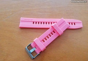 20mm Bracelete em silicone (Nova) Rosa