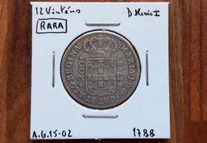 Moeda 12 Vinténs 1788 D. Maria I (Rara)