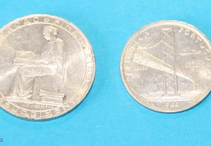 2 Moedas 20$00 Escudos 1953/1966 - Prata