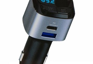 Modulador FM Com BT Com Carga Rápida PD18W